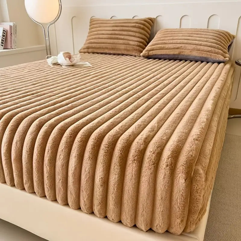 Lençol Ajustável de Pelúcia de Coelho Luxe - 80% OFF - Liquidação de Estoque