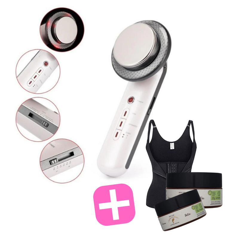 Redutor UltraLipo - Lipocavitação Ultrassônica + 3 BRINDES LIMITADOS