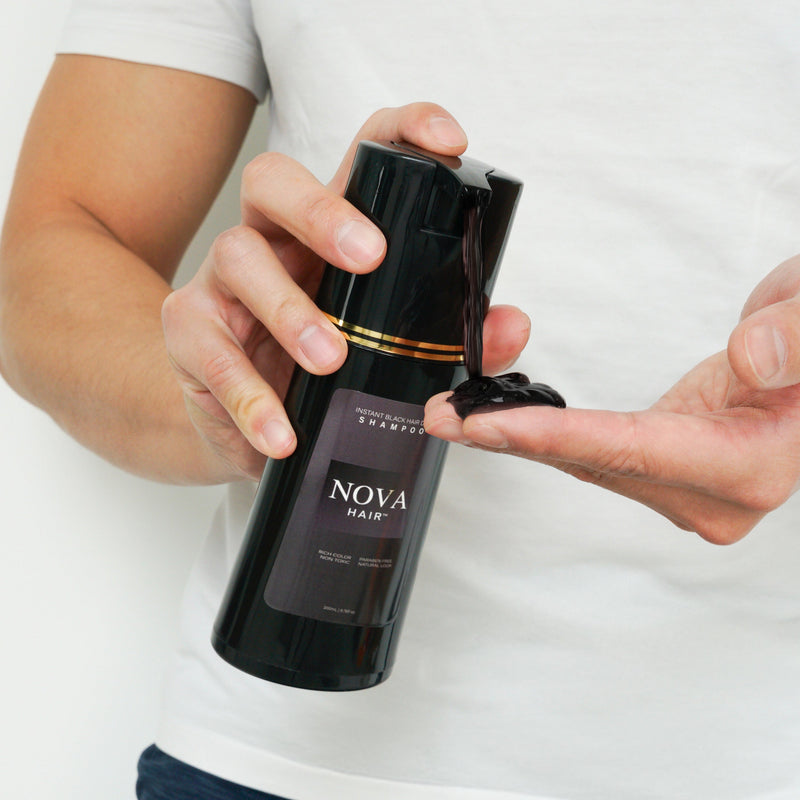 Nova Hair™ Instant Dye Shampoo Compre 1 Leve 2 + 2 Brindes: 2 Barra de Shampoo Tonifica e Realça a Cor
