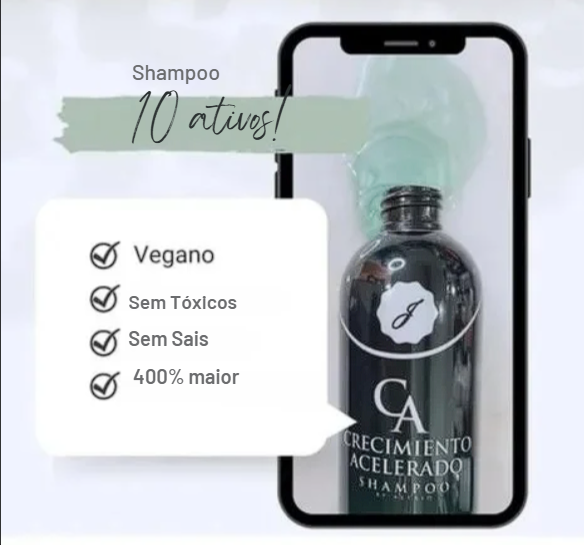 [COMPRE 1 LEVE 2] Shampoo - Crescimento Acelerado™ + Tônico capilar