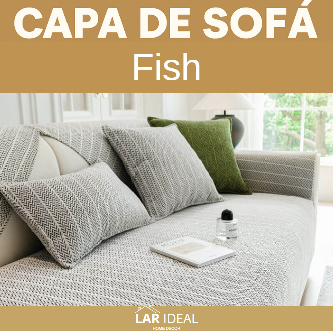 Capa de Sofá Proteção Contra Pets - Fish