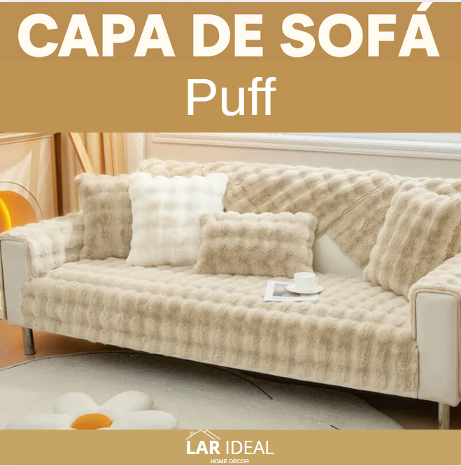 Capa de Sofá Proteção Contra Pets - Puff