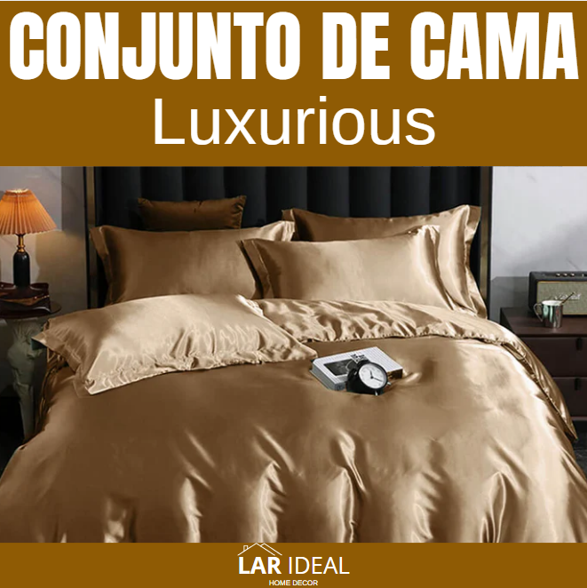 Conjunto Colcha de Seda Gelada Luxurious (6 Peças)
