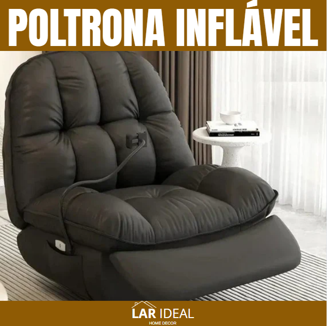 Poltrona Inflável Com Bomba Elétrica + Brinde